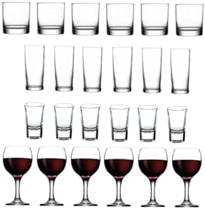 Alternative view of 24 Parça Istanbul Viski Rakı Shot Ve Şarap Bardağı Seti