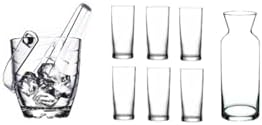 Rakı Bardak Ve Buz Kovası Seti 9 Prç