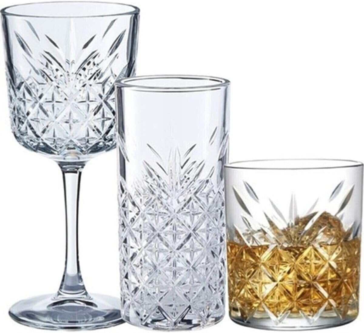 Alternative view of 36 Parça Çeyizlik Su Bardağı Kadeh Ve Meşrubat Bardak Seti Tims-36Set