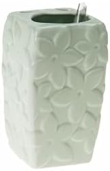 Alternative view of KALEMLİK ÇİÇEKLİ SU YEŞİLİ SERAMİK OFİS GERECİ 7X7X12CM