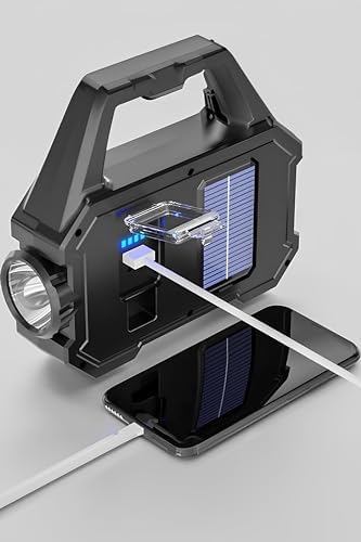 Alternative view of Güneş Enerjili Powerbank Özellikli Solar Şarjlı El Feneri Yeni Nesil Kamp Feneri