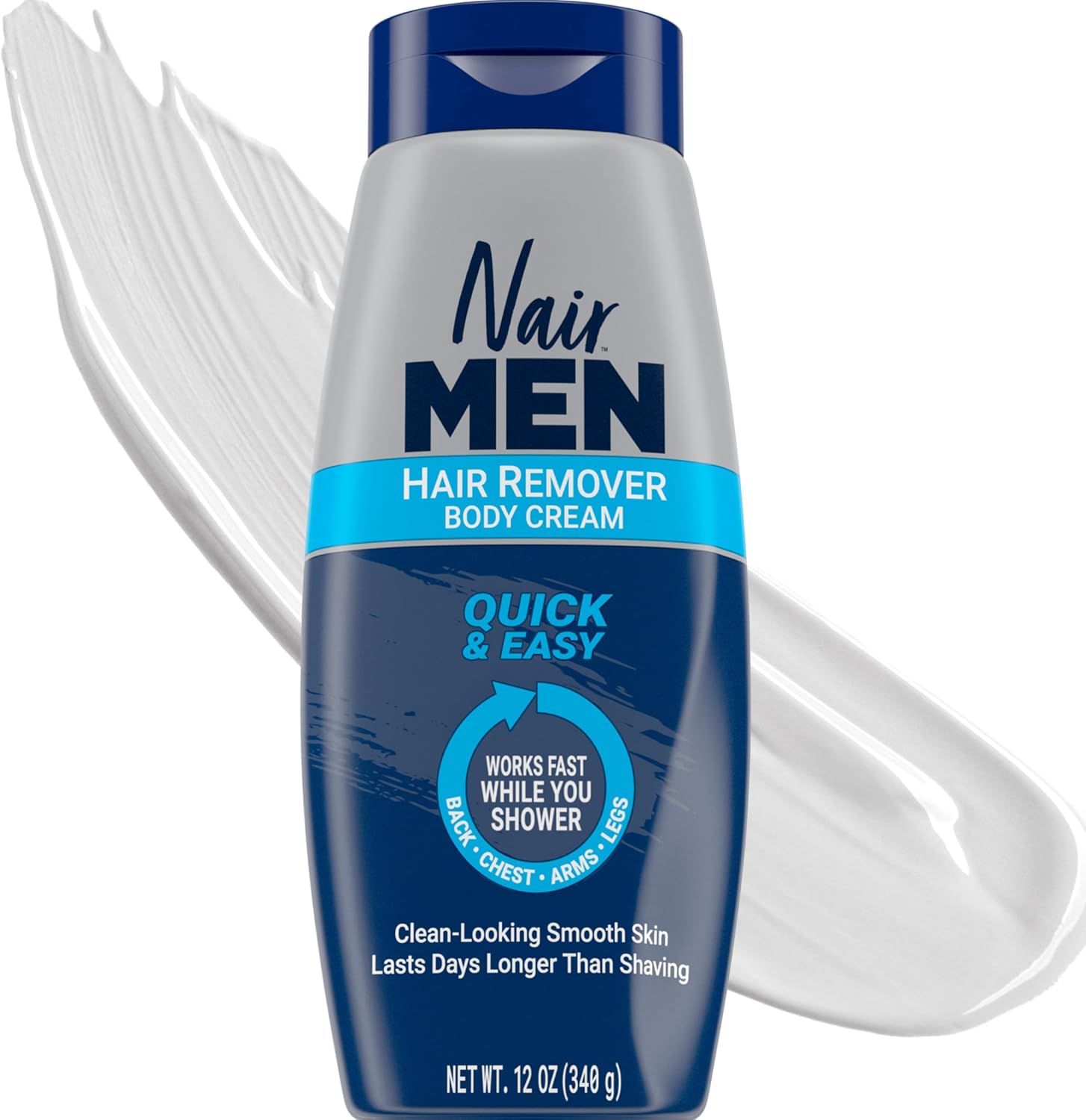 Nair Erkekler Vücut Kremi Saç Çıkarıcı, Vücut Epilasyon Kremi, 12 Oz