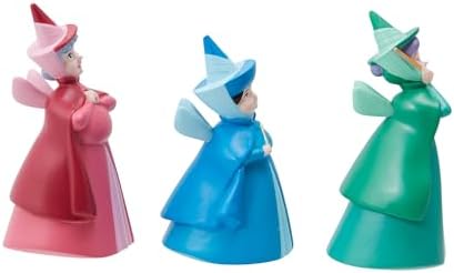 Alternative view of Showcase Uyuyan Güzel Vaftiz Anneleri Flora Fauna ve Merryweather Minyatür Heykelcik Seti, 5,46 cm, Çok Renkli