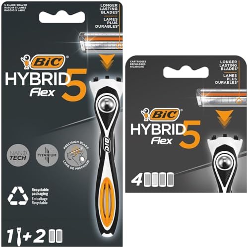 Alternative view of BIC Hybrid 5 1 Sap & 2 Başlık Erkek Tıraş Bıçağı ve 4'lü Yedek Tıraş Bıçağı Kartuşu Seti