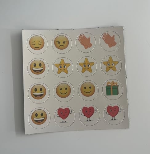Alternative view of hdg Manyetik Mıknatıslı Emoji Gülen Yüz Seti 16'lı x 4 set