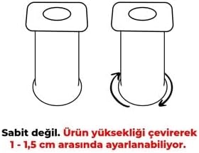 Alternative view of Plastik Ayak 10 Cm Beyaz Mobilya Koltuk Dolap Komidin Gardrop Ayağı 10 ADET