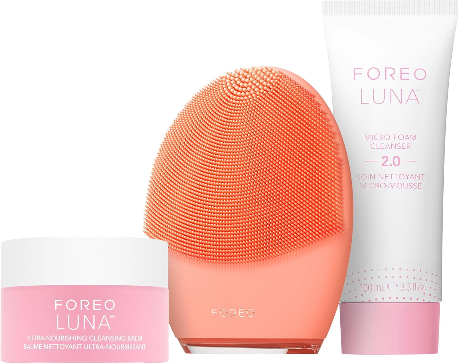 Alternative view of Foreo Clean Balance LUNA 4 Paket - Karma Ciltler için Yüz Temizleme Fırçası ve Masaj Aleti + LUNA Mikro Köpük Yüz Temizleyici 2.0, 100 ml + LUNA (Ultra Besleyici) Temizleme Balsamı, 15 ml