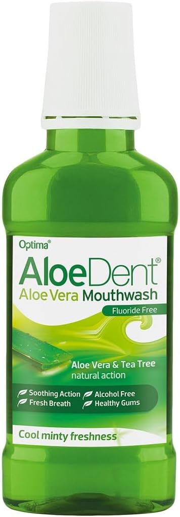 Alternative view of Aloe Dent Aloe ile 3 Etkili Diş Macunu Florür ve SLS İçermeyen Doğal Beyazlık, 100 ml ve Aloe Dent Alkolsüz ve Florürsüz Ağız Kokusu Önleyici Doğal Ağız Bakım Suyu, 250 ml