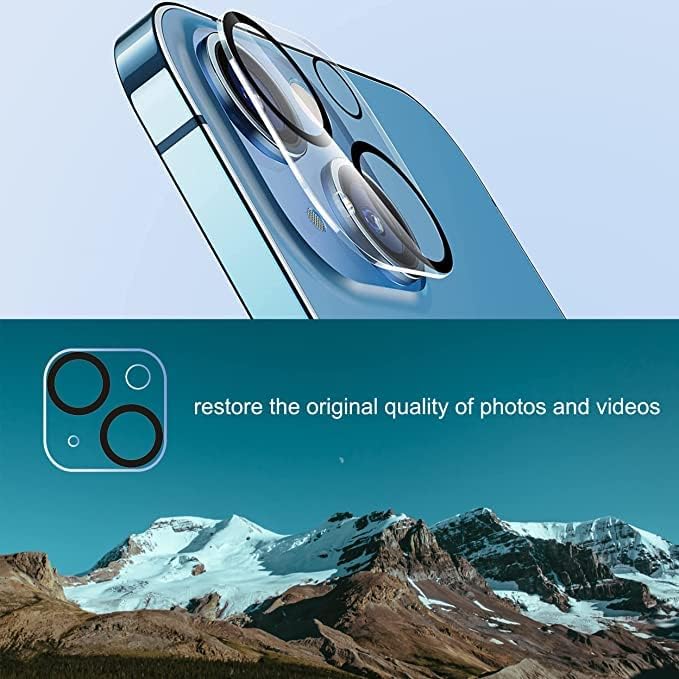 Happy 15 ve 15 Plus Uyumlu Kamera Lens Koruyucu Temperli Cam 9H Sertlik HD Şeffaf Lens Kapağı