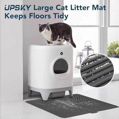 Alternative view of Upsky Kedi Kumu Matı, 79x61 cm, Su Geçirmez Yıkanabilir, Büyük Kedi Tuvaleti Paspası