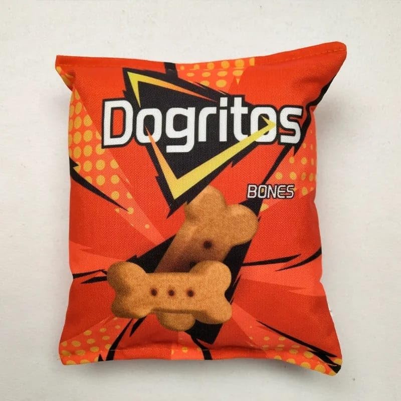 Tineke Cips Dayanıklı Sesli Köpek Oyuncağı 1 Adet (Dogritos)
