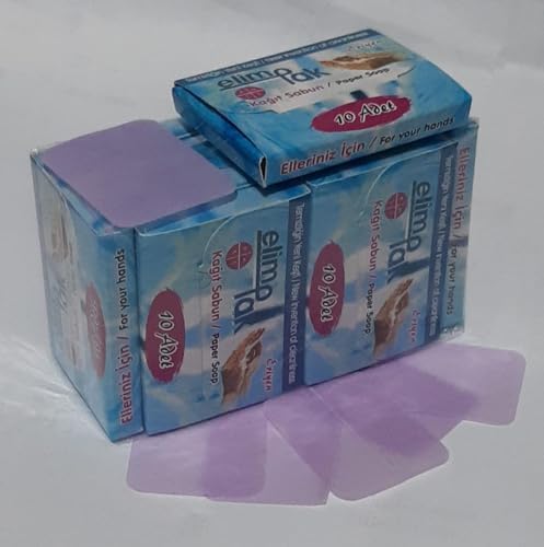 ÇANTA, CEP TİPİ- 120 YAPRAK ERİYEN KAĞIT SABUN 12 li Ambalaj -(12 * 10) 120 ADET HER BİRİ TEK KULLANIMLIK ERİYEN FİLM SABUN-ORTAK KULLANIM ALANLARINDA KİŞİSEL HİJYEN SAĞLAR- YERLİ ÜRETİM-