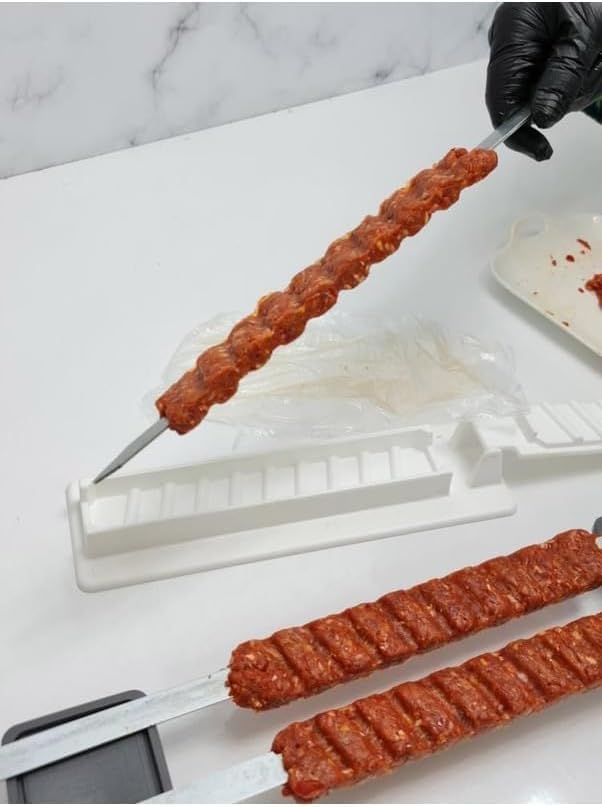 Alternative view of 6 Adet Şiş Ve Kebapmatik Adana Urfa Kebap Kalıbı Aparatı Pratik Hızlı Kebap Makinesi Kutusu