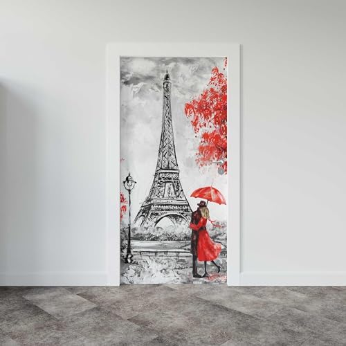 Kapı Giydirme Kapı Folyosu Paris Yağlıboya