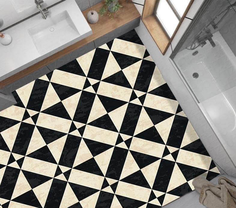 Alternative view of Yer Kaplama Zemin Kaplama Folyosu 65x130 cm Geometrik Zemin