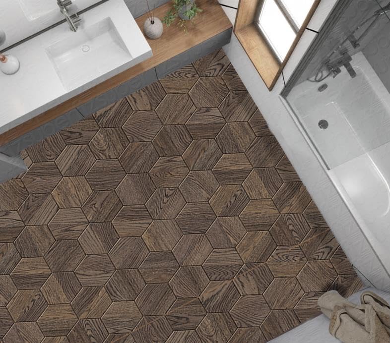 Alternative view of Yer Kaplama Zemin Kaplama Folyosu 65x130 cm Honeycomb Wooden