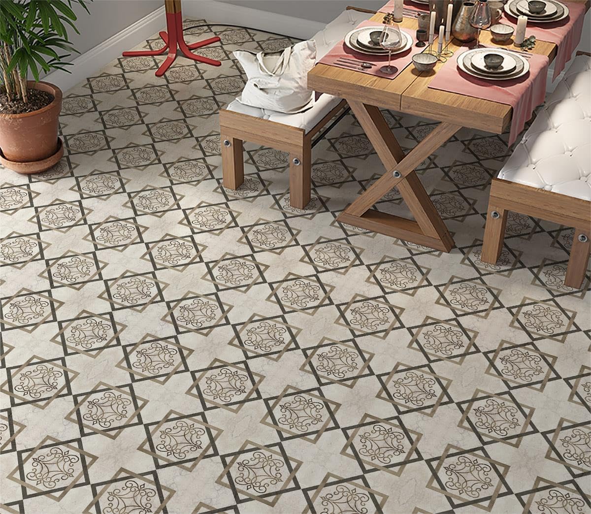 Alternative view of Yer Kaplama Zemin Kaplama Folyosu 65x130 cm Marble Floor