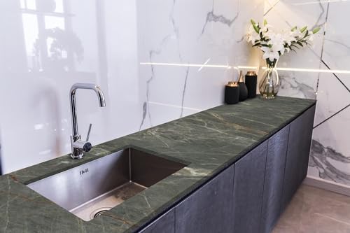 Tezgah Üstü Kaplama Folyosu Mutfak Tezgahı Kaplama Natural Marble 70 cm x 1 Metre