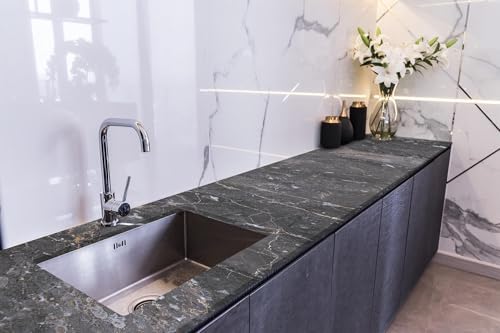 Tezgah Üstü Kaplama Folyosu Mutfak Tezgahı Kaplama Limestone Marble 70 cm x 4 Metre