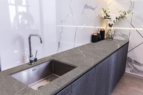 Tezgah Üstü Kaplama Folyosu Mutfak Tezgahı Kaplama Slab Marble 70 cm x 2 Metre
