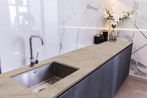 Tezgah Üstü Kaplama Folyosu Mutfak Tezgahı Kaplama Rustik Marble 70 cm x 4 Metre