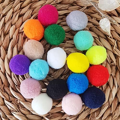 Peluş ponpon, 2.2 cm 20 adet Siyah