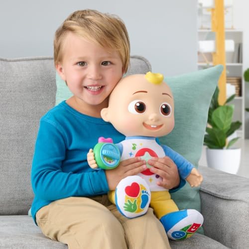 Alternative view of CoComelon 'N Play JJ'yi keşfedin - Şekilleri, Renkleri, ABC'leri, 123'leri Keşfedin, Hayranların En Sevdiği 5 Şarkı ve 50'den Fazla İfade Dinleyin - Çocuklar ve Okul Öncesi Çocuklar için Peluş 10" JJ