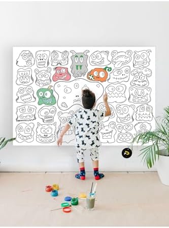 Alternative view of (pster21319) Şirin Canavarlar Monsters Eğitici Dev Boyama Kağıdı, Çocuklar Için Aktivite Boyama Rulosu (90x130cm)