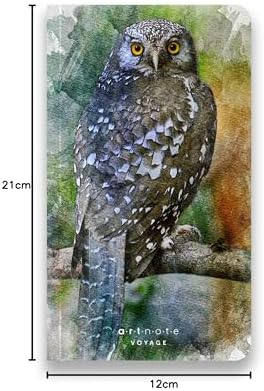 Art Voyage, Çizgisiz Seyahat Not Defteri, Karton Kapak, 12x21 cm Dikey, 128 sayfa