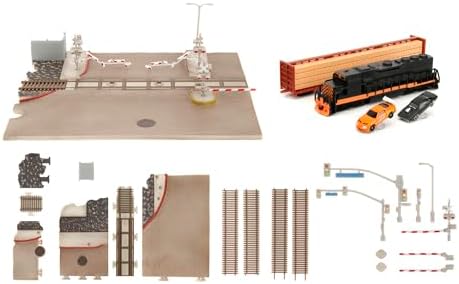 Alternative view of Jada Toys Hızlı ve Öfkeli Tren Sahnesi - Diorama 2 Model Araba (Dodge Charger ve Supra), Tren ve Hızlı ve Öfkeli Filminin Final Yarış Sahnesi için Aksesuarlar Dahil, 8 Yaş ve Üzeri