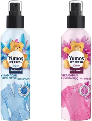 Yumoş JetFresh Giysi Spreyi Lilyum 200 ml(1) Yumoş JetFresh Giysi Spreyi Orkide 200 ml(1)