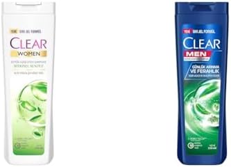 Clear Kepeğe Karşı Etkili Şampuan Bitkisel Sentez Aloe & Çay Ağacı Yağı 350 ml(1) Clear Men Günlük Arınma ve Ferahlık Sedir Ağacı ve Okaliptus Özleri Kepeğe Karşı Etkili Şampuan 350 ml(1)