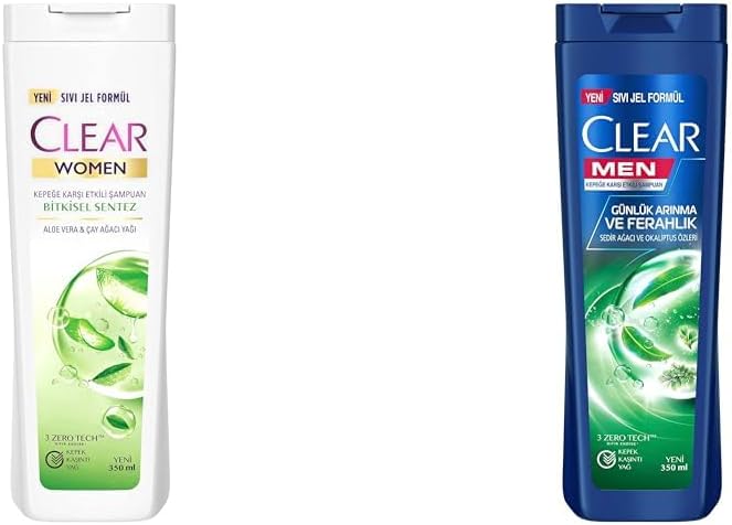 Alternative view of Clear Kepeğe Karşı Etkili Şampuan Bitkisel Sentez Aloe & Çay Ağacı Yağı 350 ml(1) Clear Men Günlük Arınma ve Ferahlık Sedir Ağacı ve Okaliptus Özleri Kepeğe Karşı Etkili Şampuan 350 ml(1)