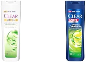 Alternative view of Clear Kepeğe Karşı Etkili Şampuan Bitkisel Sentez Aloe & Çay Ağacı Yağı 350 ml(2) Clear Men Maksimum Ferahlık Yağlı Saç Derisi İçin Limon Özlü Kepeğe Karşı Etkili Şampuan 350 ml(1)