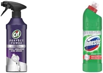 Alternative view of Cif Power Perfect Kireç & Pas Sökücü Sprey 435 mL (1 X 435 mL)(1) Domestos Yoğun Kıvamlı Çamaşır Suyu Maksimum Hijyen Dağ Esintisi, 750 ml(4)