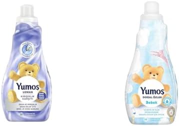 Yumoş Uzman Kırışıklık Karşıtı 50 Yıkama Konsantre Çamaşır Yumuşatıcısı (1 x 1200 mL)(2) Yumoş Doğal Özler Konsantre Çamaşır Yumuşatıcısı Bebek 1200 ml 50 Yıkama 1 Adet(1)
