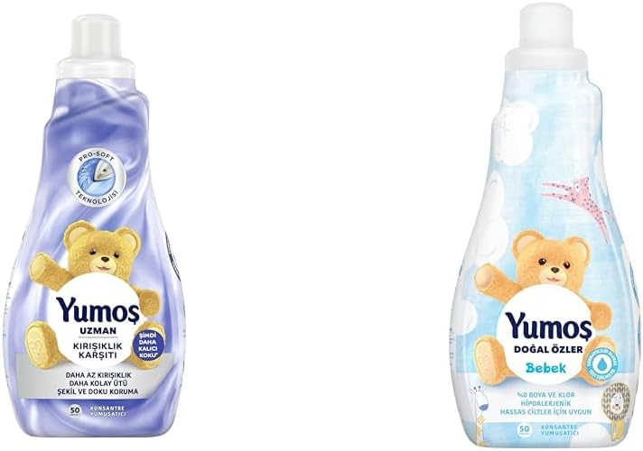 Alternative view of Yumoş Uzman Kırışıklık Karşıtı 50 Yıkama Konsantre Çamaşır Yumuşatıcısı (1 x 1200 mL)(2) Yumoş Doğal Özler Konsantre Çamaşır Yumuşatıcısı Bebek 1200 ml 50 Yıkama 1 Adet(1)