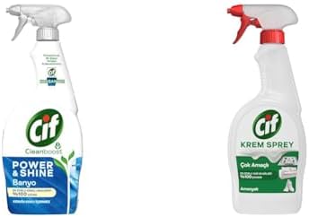 Alternative view of Cif Power Cleanboost Sprey Temizleyici Banyo İçin Temizleyici ve Kireç Çözücü 750 ML(4) Cif Krem Sprey Amonyak Yüzey Temizleyici En Zorlu Yağ ve Kirleri%100 Çıkarır 750 ml(1)