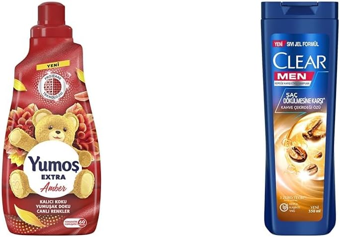 Alternative view of Yumoş Konsantre Çamaşır Yumuşatıcısı 1440 ml(2) Clear Men Kepeğe Karşı Etkili Şampuan Saç Dökülmesine Karşı Kahve Çekirdeği Özü 350 ml(1)