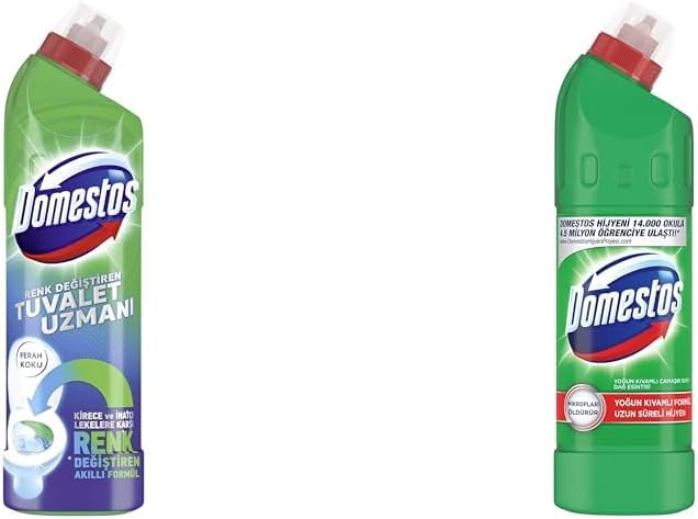 Alternative view of Domestos Tuvalet Temizleyici Renk Değiştiren Tuvalet Uzmanı Kireç Çözücü 750 ml 1 Adet(1) Domestos Yoğun Kıvamlı Çamaşır Suyu Maksimum Hijyen Dağ Esintisi, 750 ml(4)