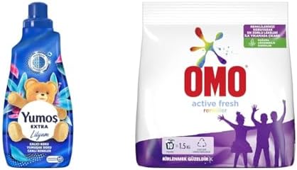 Alternative view of Yumoş Lilyum 60 Yıkama Konsantre Çamaşır Yumuşatıcısı (1 x 1440 ml)(3) Omo Fresh Toz Çamaşır Deterjanı Renkliler 1.5 kg 10 Yıkama(1)