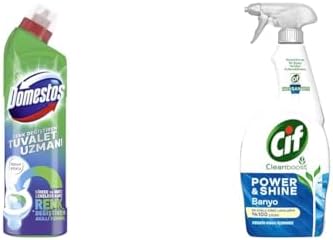 Alternative view of Domestos Tuvalet Temizleyici Renk Değiştiren Tuvalet Uzmanı Kireç Çözücü 750 ml 1 Adet(1) Cif Power Cleanboost Sprey Temizleyici Banyo İçin Temizleyici ve Kireç Çözücü 750 ML(3)