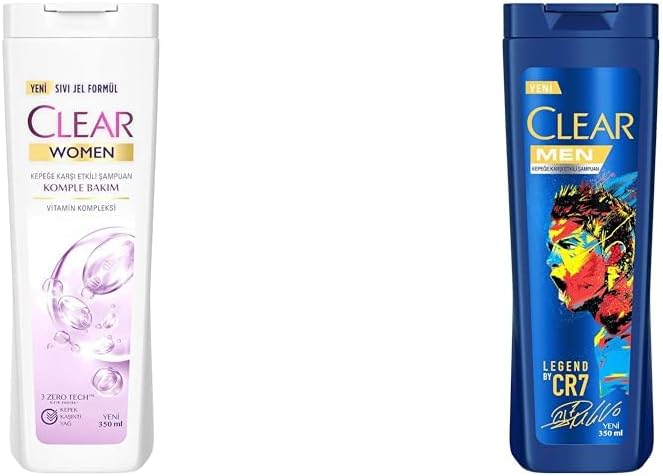 Alternative view of Clear Komple Bakım Vitamin Kompleksi Kepeğe Karşı Etkili Şampuan 350 ml(1) Clear Men Kepeğe Karşı Etkili Şampuan Legend By CR7 Cristiano Ronaldo 350 ml(2)