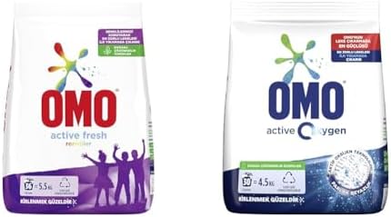 Alternative view of Fresh Renkliler için 36 Yıkama Toz Deterjan (1 x 5500 g)(1) Omo Oxygen Toz Çamaşır Deterjanı Beyazlar için, 4.5 kg(1)