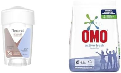 Alternative view of Rexona Clinical Protection Kadın Stick Deodorant Shower Clean 45 ml(1) Omo Fresh 5,5 kg(1)