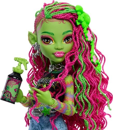 MONSTER ™ VENUS MCFLYTRAP™ Bebek Evcil hayvanı Chewlian ve aksesuarlarıyla Venus McFlytrap bebek HRP81
