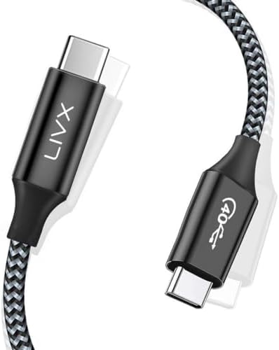 Alternative view of Action Thunderbolt 4 Type C Kablo 100 W PD Şarj 1 Metre 40 Gbps Veri ve Görüntü Aktarım Kablosu Örgülü Kablo TH01