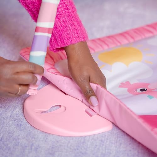 Alternative view of Bright Starts Pink Palms Tiki Oyuncak Çubuklu Bebek Jimnastik Aktivitesi Ve Yüz Üstü Geçirilen Zaman Matı, Oyuncak Çubuğu Ve 3 Oyuncak, Yenidoğan İle 3 Yaş Arası Bebekler İçin