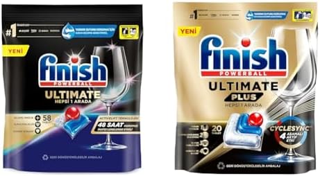 58 Kapsül + Finish Plus 20 Kapsül Bulaşık Makinesi Tableti