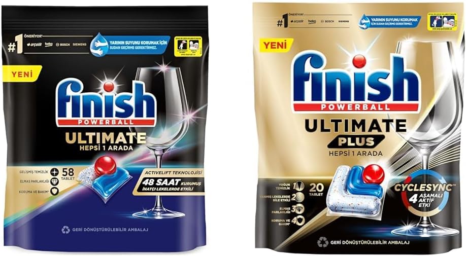 Alternative view of 58 Kapsül + Finish Plus 20 Kapsül Bulaşık Makinesi Tableti